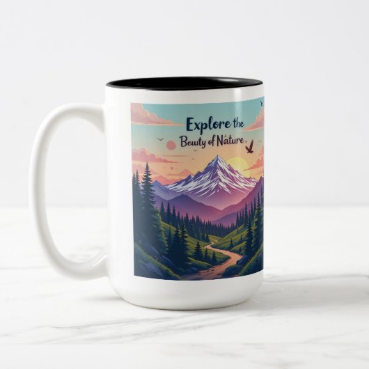 Mok "Ontdek de schoonheid van Natuur" (Links)