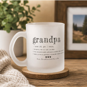Mok Opa Lief Twee Foto's Handgeschreven Koffie