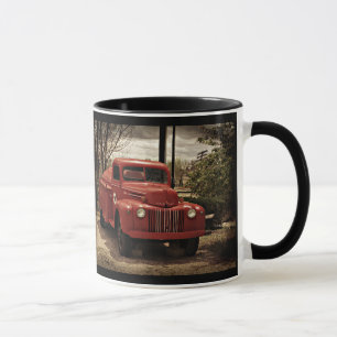 Mok oude Red Firetruck koffie
