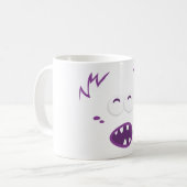 Mok Paarse Monster Face (Voorkant links)