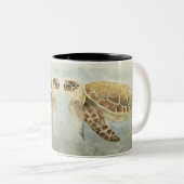 Mok Paarse Waterverf Zee Schildpadden (Voorkant rechts)