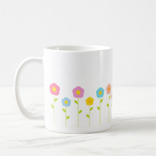 Mok pasteelbloemen