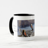 Mok Pelicans en aalscholvers (Voorkant links)