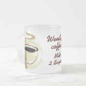 Mok persoonlijke naam koffie (Voorkant links)