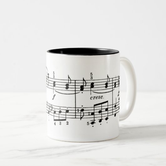 Mok Piano Music Coffee (Voorkant rechts)