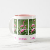Mok PINK FLAMINGOS (Voorkant links)