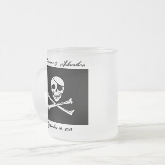 Mok Pirate Wedding Souvenir Keepomwille (Voorkant links)