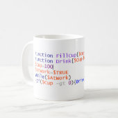 Mok PowerShell Coffee-script (Voorkant links)
