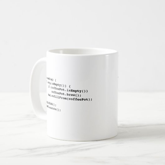 Mok Programmeerkoffie (Voorkant links)
