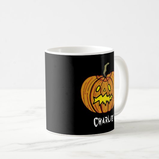 Mok Pumpkin Halloween Coffee (Voorkant rechts)