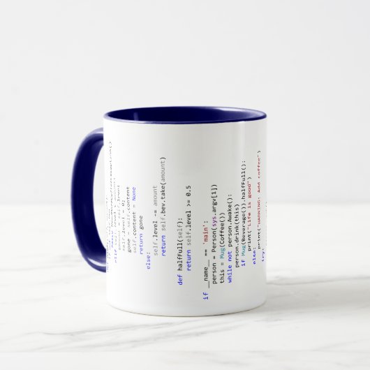 Mok.py: Mok koffie voor Pythonprogrammeurs (Voorkant links)