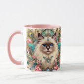 Mok Ragdoll Kat Prinses Stijl Patroon (Links)