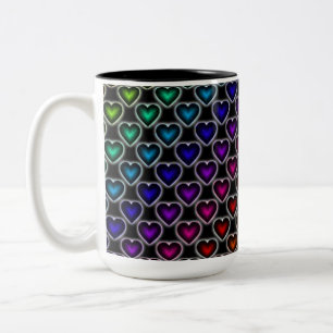 Mok Rainbow Hearts Pattern