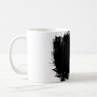 Mok Rand Black Inkt Spatten Abstract Grunge Ontwe
