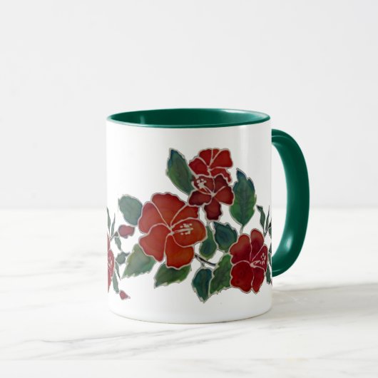 Mok - Red Hibiscus (Voorkant rechts)