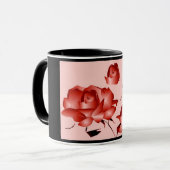 mok "Red Rose" -  (Voorkant links)
