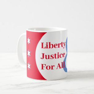 Mok Red White Blue Liberty Coffee aanpassen