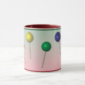 Mok regenboogkleuren Lollipop (Midden)