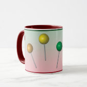 Mok regenboogkleuren Lollipop (Voorkant links)