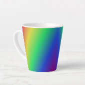 Mok regenboogpatroonlatte (Linkerhoek)