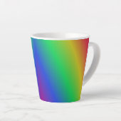 Mok regenboogpatroonlatte (Rechterhoek)