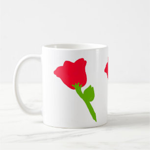 mok rode bloemen