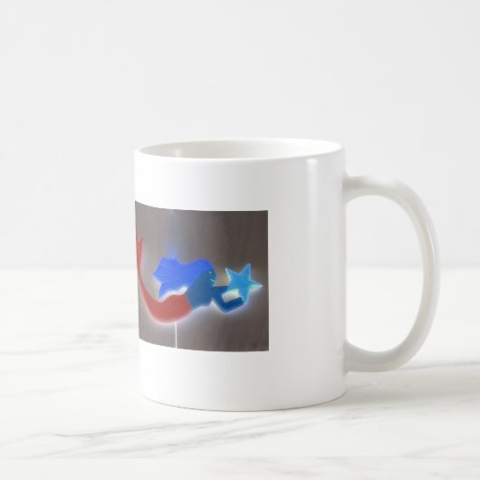 mok rode en blauwe zeemeermin (Rechts)