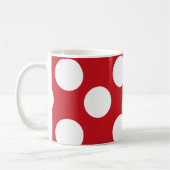 Mok rode en witte grote pooldop (Links)