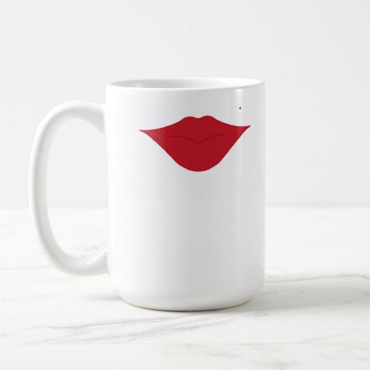 Mok rode lippen (Links)