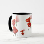 Mok rode papaver (Voorkant links)