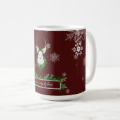 Mok rode rendierkoffie (Voorkant rechts)