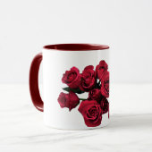 Mok rode rozen (Voorkant links)