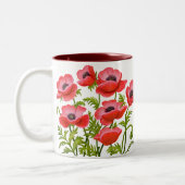 Mok Rode tuin Poppy Flowers (Links)