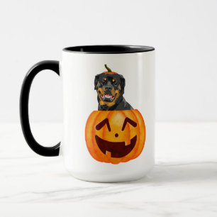 Mok Rottweiler Halloween Coffee