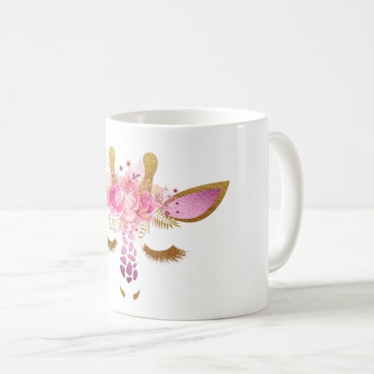 Mok Roze en Gold Giraffe (Voorkant rechts)