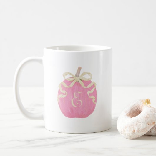Mok roze pompoenen (Met donut)
