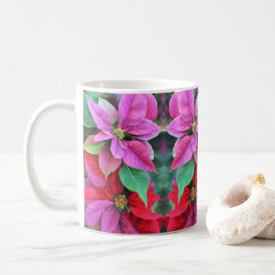 Mok Roze & Rode Poinsettias