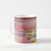 Mok roze vormgeving monogram (Voorkant links)