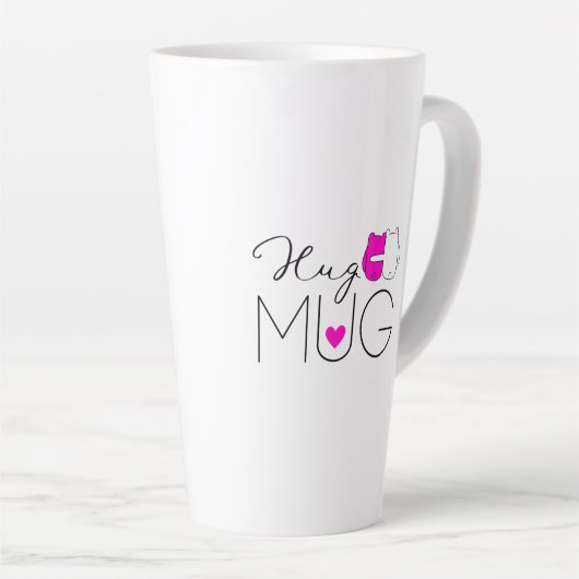 Mok | Roze warme roze | Geef een Hug | Een hug oph (Rechterhoek)