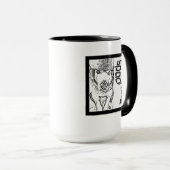 Mok. Ruimtehond. Mok (Voorkant rechts)