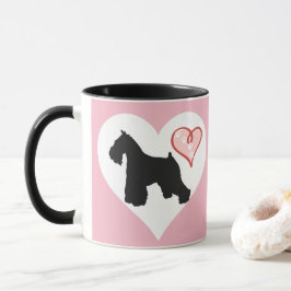 Mok Schnauzer Heart en Paws Coffee