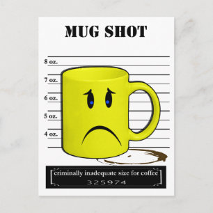 Mok Shot Coffee Mok Cup Cartoon Briefkaart