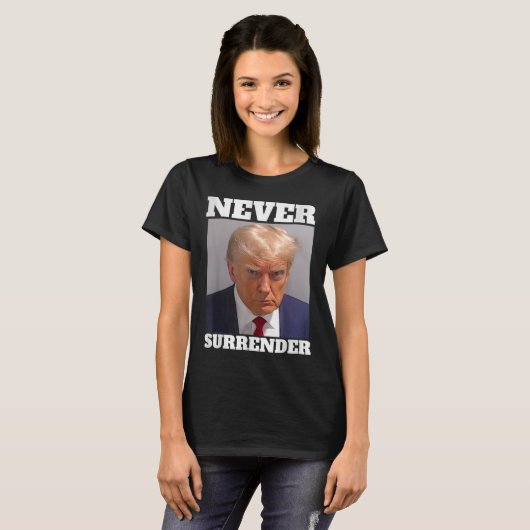 Mok Shot - Donald Trump Mok Shot - Never Surrender T-shirt (Voorkant volledig)