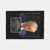 Mok Shot President Donald J Trump Mugshot 2023 Ple Fleece Deken (Voorkant (Horizontaal))