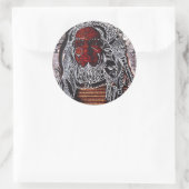 Mok shot ronde sticker (Tas)