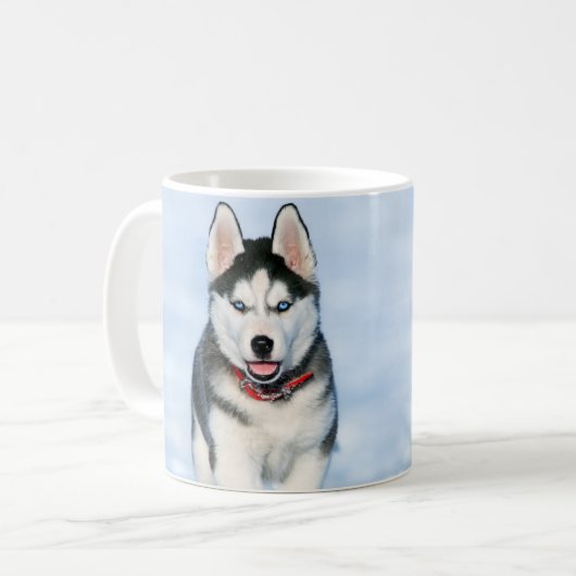 Mok Siberian Husky Coffee (Voorkant links)