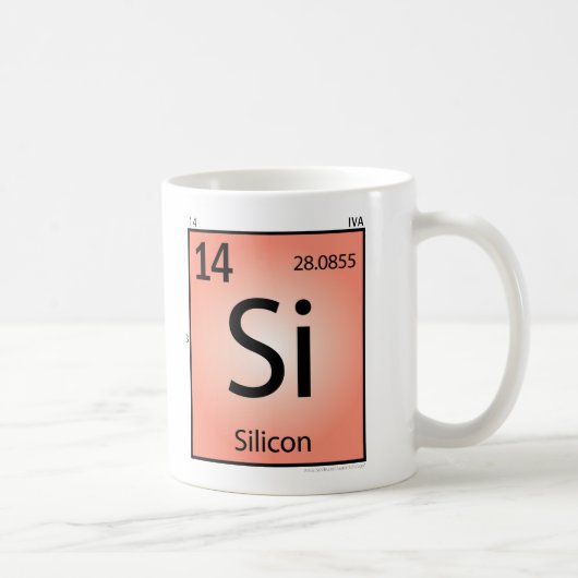 Mok silicium (Si) element (Rechts)