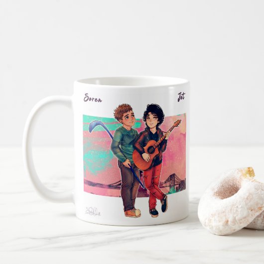 Mok Soren en Jett (Met donut)