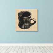 Mok stempel op Canvas (Insitu (Houten vloer))