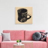 Mok stempel op Canvas (Insitu (Woonkamer))